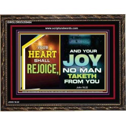 YOUR HEART SHALL REJOICE   Christian Wall Art Poster   (GWGLORIOUS9464)   "45x33"