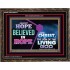 AGAINST HOPE BELIEVED IN HOPE   Bible Scriptures on Forgiveness Frame   (GWGLORIOUS9473)   "45x33"