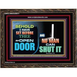 AN OPEN DOOR NO MAN CAN SHUT   Acrylic Frame Picture   (GWGLORIOUS9511)   
