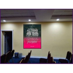 ALL THINGS WORK FOR GOOD TO THEM THAT LOVE GOD   Acrylic Glass framed scripture art   (GWJOY1036)   