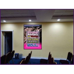 ADULTERY WITH A WOMAN   Large Frame Scripture Wall Art   (GWJOY1941)   