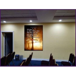 YOUR GOOD WORKS   Framed Bible Verse   (GWJOY3925)   "37x49"