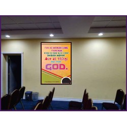 ALL THINGS ARE FROM GOD   Scriptural Portrait Wooden Frame   (GWJOY6882)   