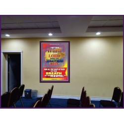 WORD OF THE LORD   Framed Hallway Wall Decoration   (GWJOY7384)   "37x49"