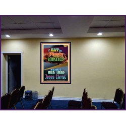 YOU SHALL EAT IN PLENTY   Bible Verses Frame for Home   (GWJOY8038)   "37x49"