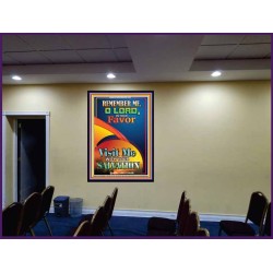 VIIST ME WITH YOUR SALVATION   Frame Scriptural Dcor   (GWJOY8070)   "37x49"