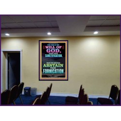 ABSTAIN FROM FORNICATION   Scripture Wall Art   (GWJOY8715)   
