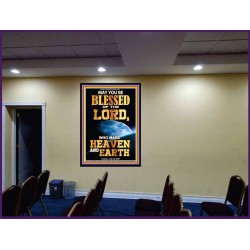 WHO MADE HEAVEN AND EARTH   Encouraging Bible Verses Framed   (GWJOY8735)   "37x49"