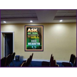 ASK ACCORDING TO HIS WILL   Acrylic Glass Framed Bible Verse   (GWJOY8810)   