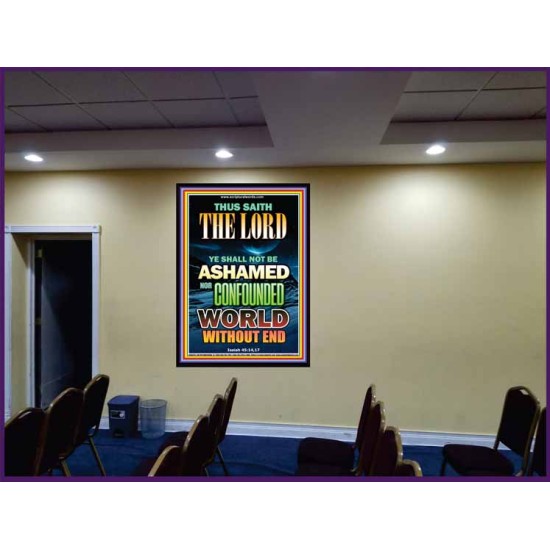 YE SHALL NOT BE ASHAMED   Framed Guest Room Wall Decoration   (GWJOY8826)   