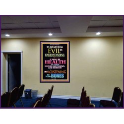 WISDOM IS HEALTH   Inspirational Wall Art Frame   (GWJOY8833)   "37x49"