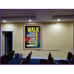 WALK BEFORE ME   Bible Verse Frames online   (GWJOY9129)   "37x49"