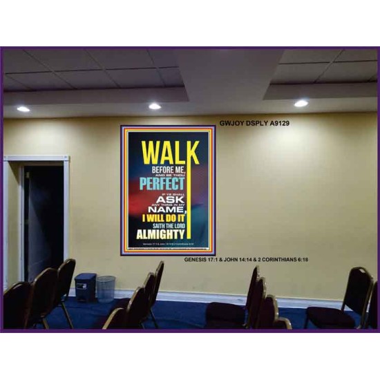 WALK BEFORE ME   Bible Verse Frames online   (GWJOY9129)   