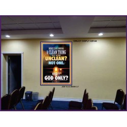 UNCLEAN   Scriptures Wall Art   (GWJOY9144)   "37x49"