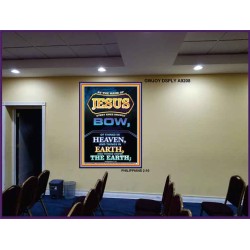 AT THE NAME OF JESUS   Acrylic Glass Framed Bible Verse   (GWJOY9208)   
