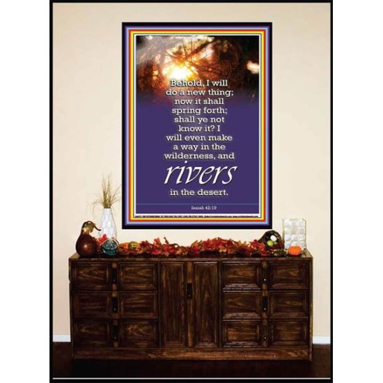 A NEW THING DIVINE BREAKTHROUGH   Printable Bible Verses to Framed   (GWJOY022)   