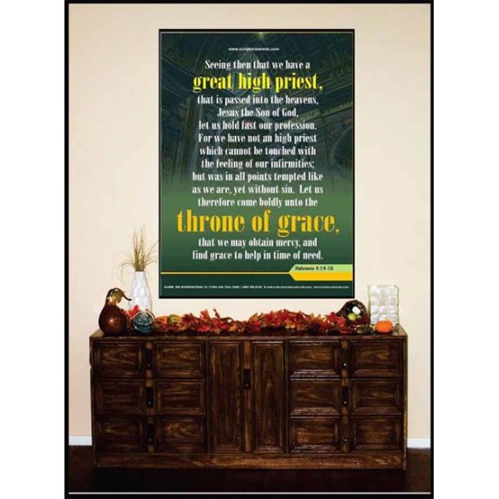 APPROACH THE THRONE OF GRACE   Encouraging Bible Verses Frame   (GWJOY080)   