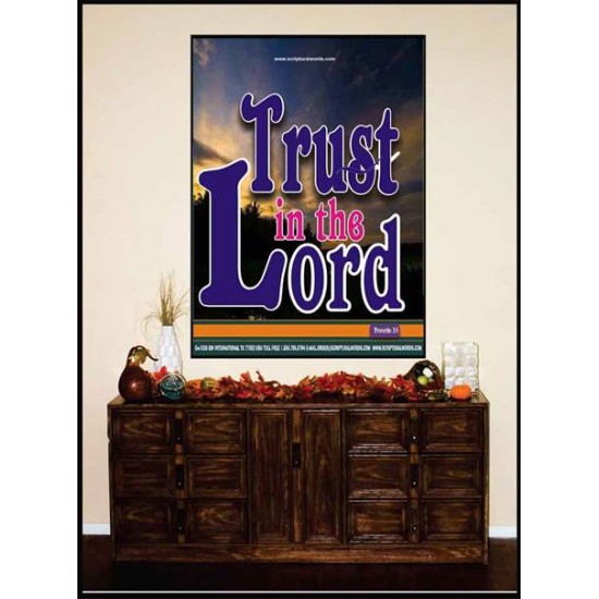 TRUST IN THE LORD   Christian Artwork Acrylic Glass Frame   (GWJOY1030)   