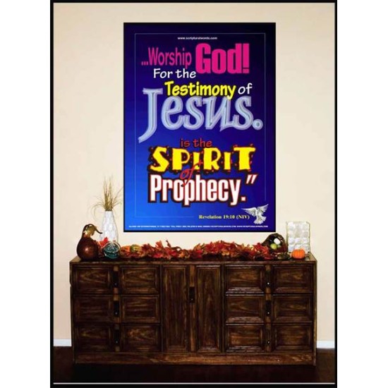 WORSHIP GOD   Bible Verse Framed for Home Online   (GWJOY1680)   