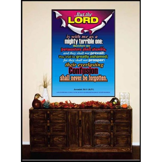A MIGHTY TERRIBLE ONE   Bible Verse Acrylic Glass Frame   (GWJOY1780)   