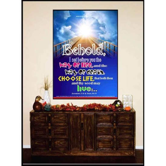 WAY OF LIFE   Biblical Art Acrylic Glass Frame   (GWJOY3307)   