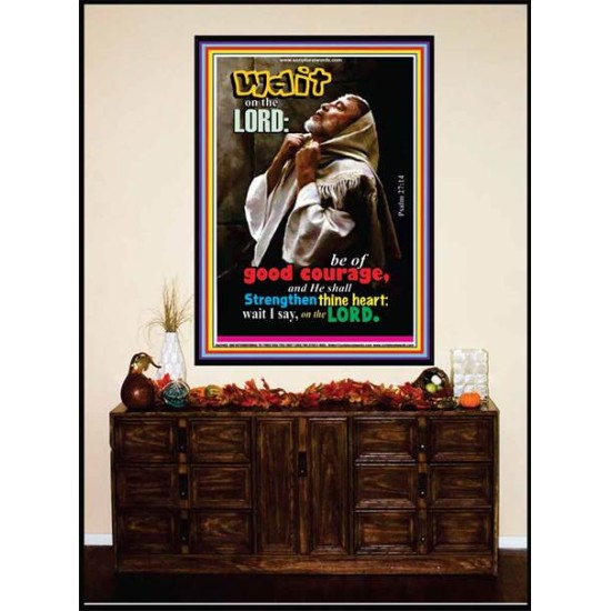 WAIT ON THE LORD   Encouraging Bible Verses Frame   (GWJOY3483)   