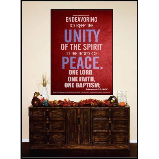 UNITY OF THE SPIRIT   Acrylic Glass Frame Scripture Art   (GWJOY3995)   