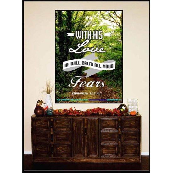 WILL CALM ALL YOUR FEARS   Christian Frame Art   (GWJOY4271)   