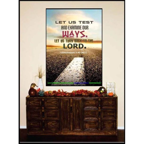 TURN BACK TO THE LORD   Christian Artwork   (GWJOY4438)   