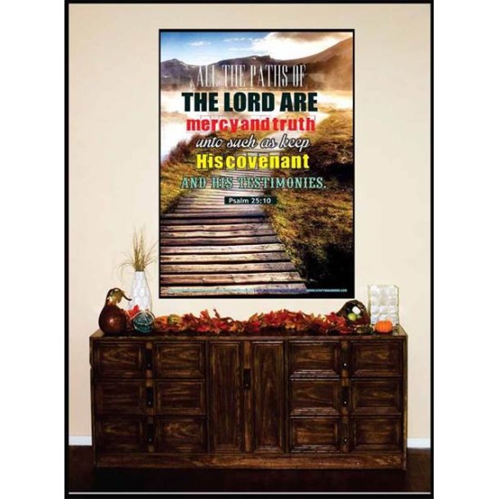 ALL THE PATHS OF THE LORD   Wall Art   (GWJOY4516)   