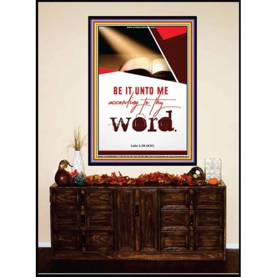 ACCORDING TO THY WORD   Bible Verses Wall Art   (GWJOY4656)   