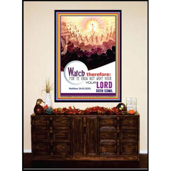 WATCH THEREFORE   Bible Verse Wall Art Frame   (GWJOY4665)   