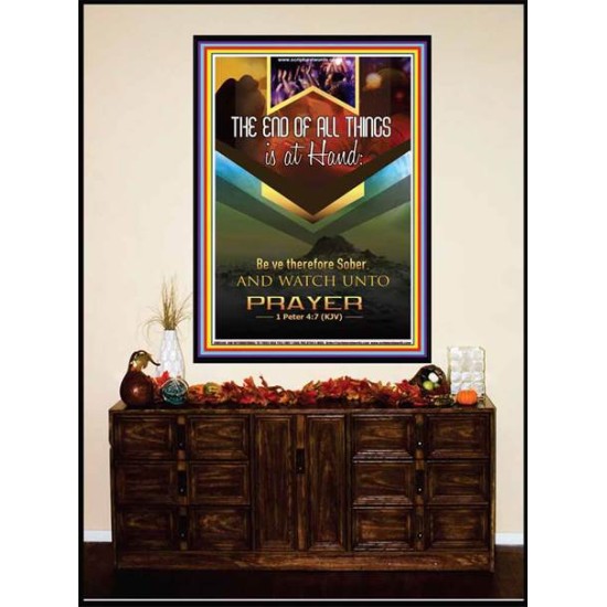 WATCH UNTO PRAYER   Portrait of Faith Wooden Framed   (GWJOY5140)   