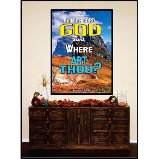 WHERE ARE THOU   Custom Framed Bible Verses   (GWJOY6402)   