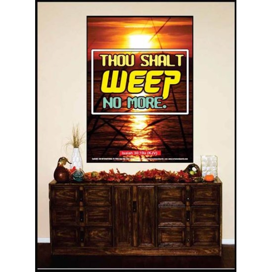 WEEP NO MORE   Framed Bible Verse   (GWJOY6485)   