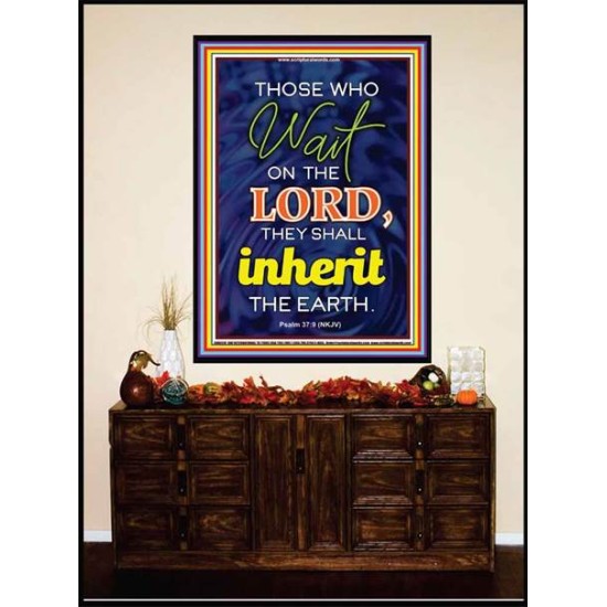 WAIT ON THE LORD   contemporary Christian Art Frame   (GWJOY6519)   