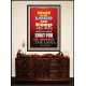 WAIT ON THE LORD   Bible Verses Wall Art Acrylic Glass Frame   (GWJOY6535)   