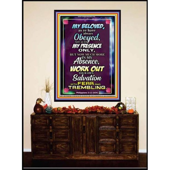 WORK OUT YOUR SALVATION   Christian Quote Frame   (GWJOY6777)   