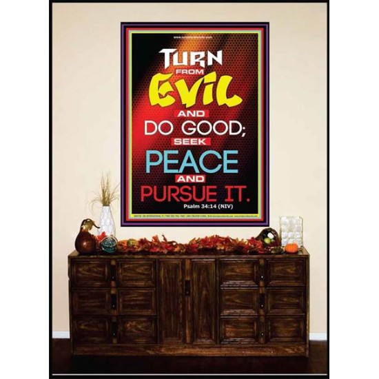 TURN FROM EVIL   Scripture Art   (GWJOY6785)   