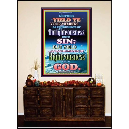 UNRIGHTEOUSNESS   Contemporary Christian Paintings Acrylic Glass frame   (GWJOY7369)   