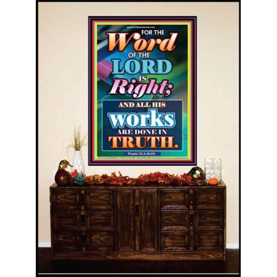 WORD OF THE LORD   Contemporary Christian poster   (GWJOY7370)   