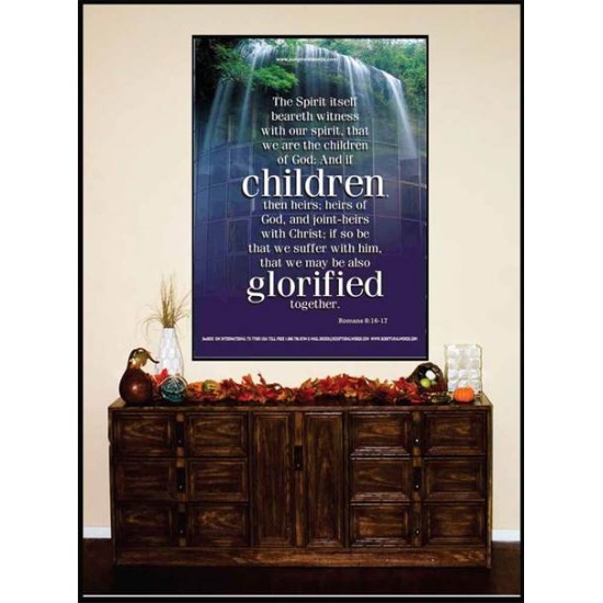 WE ARE THE CHILDREN OF GOD   Scriptural Portrait Acrylic Glass Frame   (GWJOY830)   