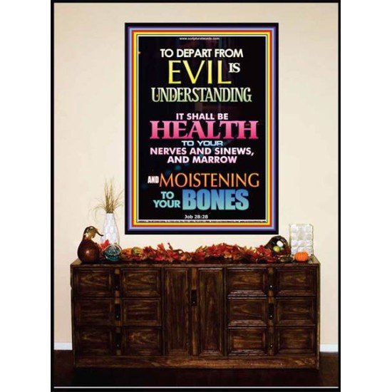 WISDOM IS HEALTH   Inspirational Wall Art Frame   (GWJOY8833)   