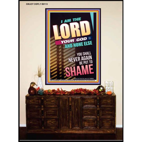 YOU SHALL NOT BE PUT TO SHAME   Bible Verse Frame for Home   (GWJOY9113)   