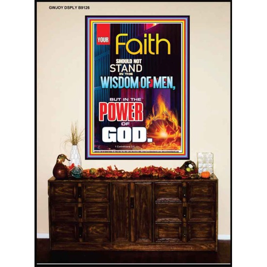 YOUR FAITH   Frame Bible Verse Online   (GWJOY9126)   