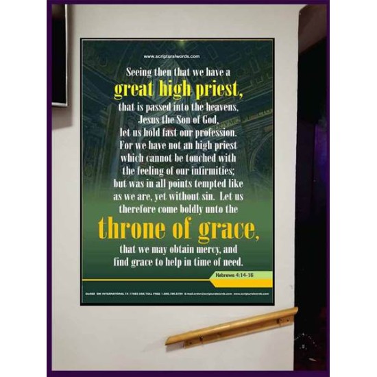 APPROACH THE THRONE OF GRACE   Encouraging Bible Verses Frame   (GWJOY080)   