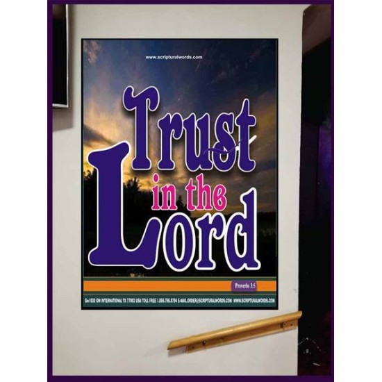 TRUST IN THE LORD   Christian Artwork Acrylic Glass Frame   (GWJOY1030)   