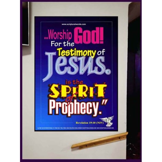 WORSHIP GOD   Bible Verse Framed for Home Online   (GWJOY1680)   
