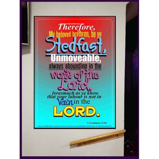 ABOUNDING IN THE WORK OF THE LORD   Inspiration Frame   (GWJOY3147)   