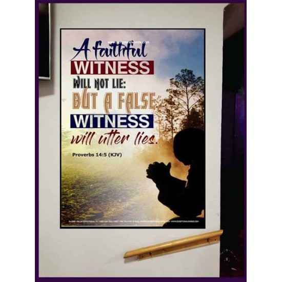A FAITHFUL WITNESS   Encouraging Bible Verse Frame   (GWJOY3883)   